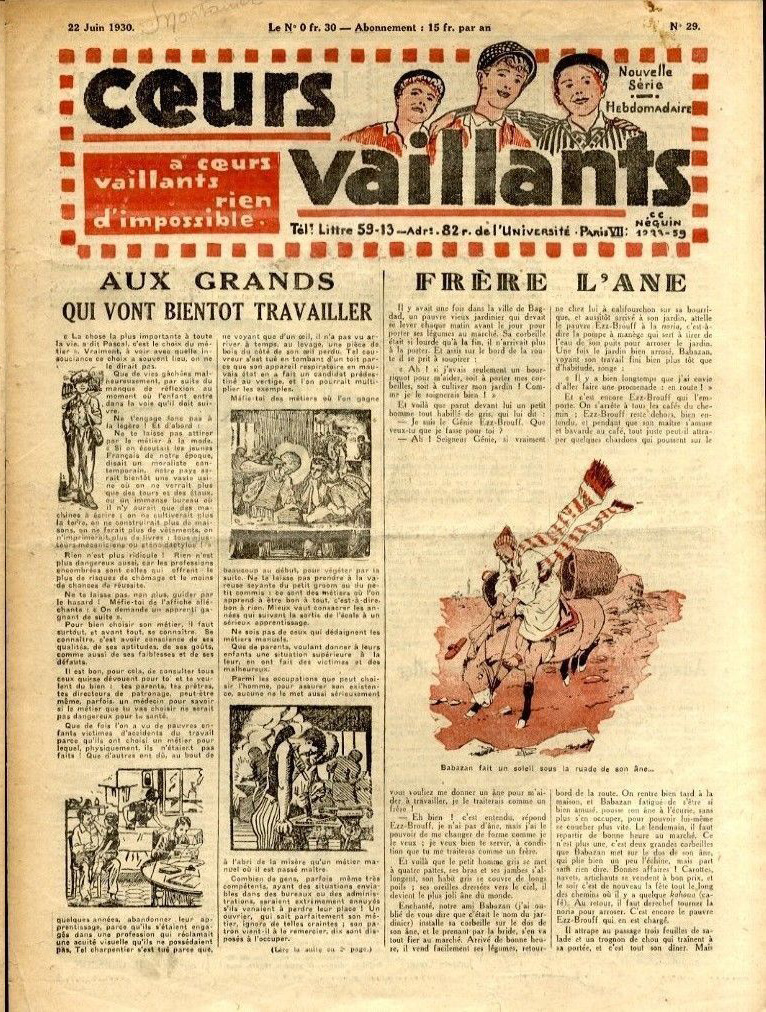 Coeurs Vaillants n°29 de 1930