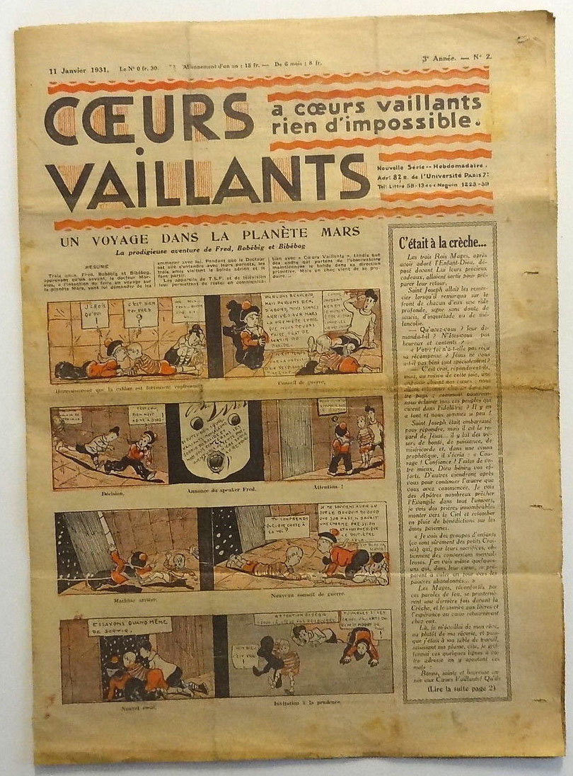 Coeurs Vaillants n°2 de 1931