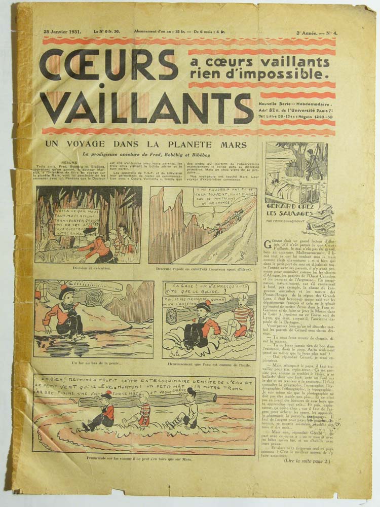 Coeurs Vaillants n°4 de 1931