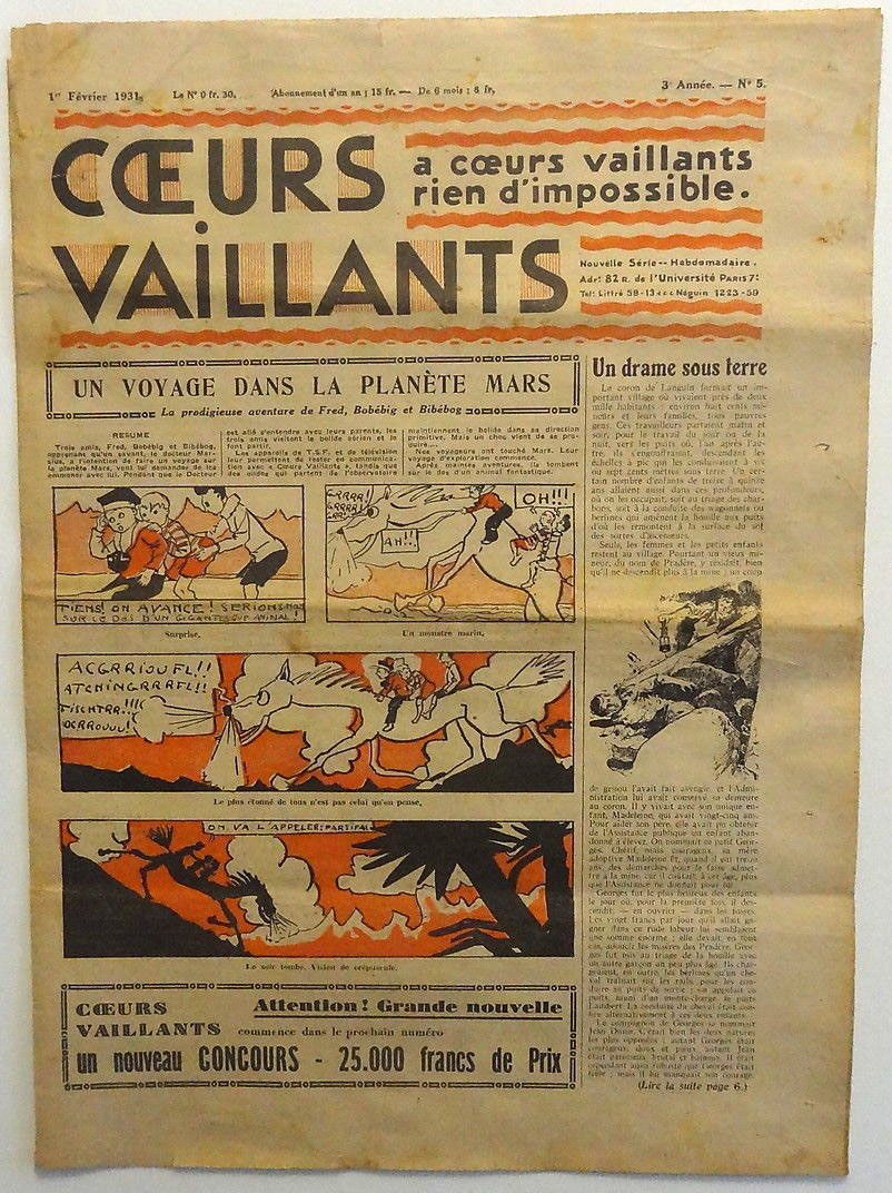 Coeurs Vaillants n°5 de 1931