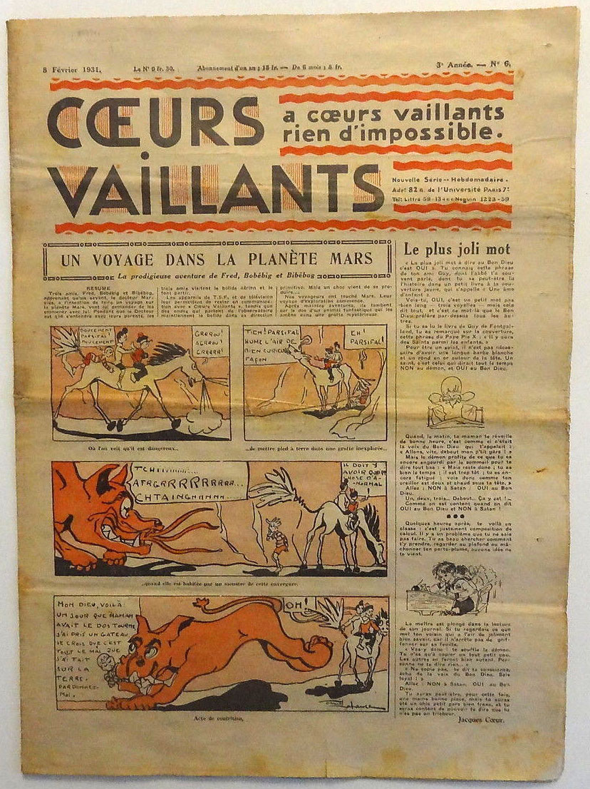 Coeurs Vaillants n°6 de 1931