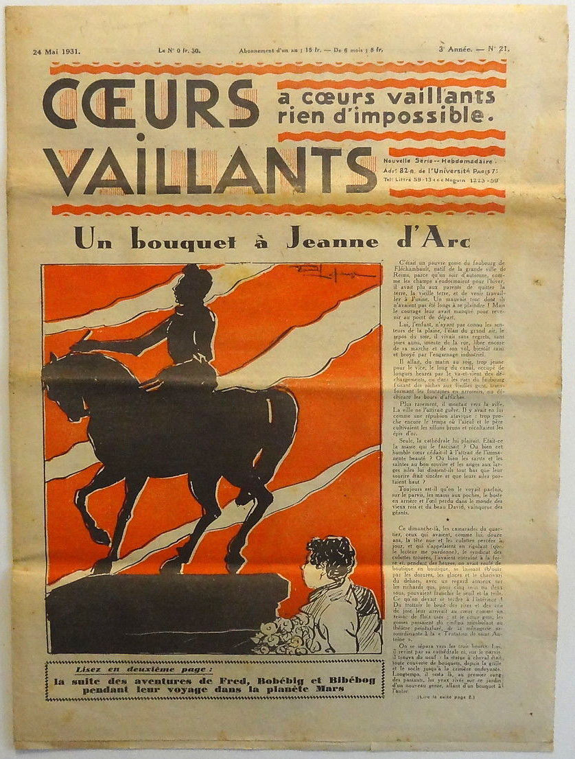 Coeurs Vaillants n°21 de 1931