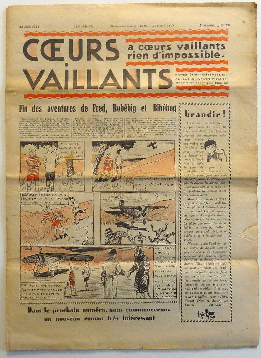Coeurs Vaillants n°26 de 1931