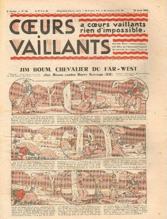 Coeurs Vaillants n°34 de 1931