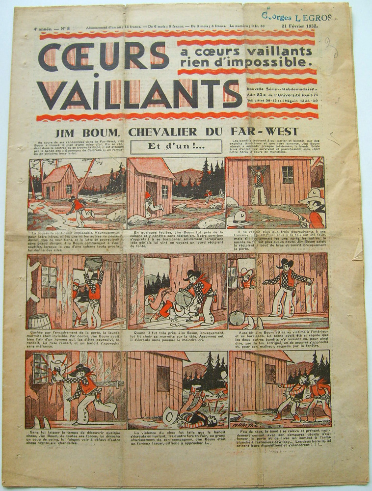 Coeurs Vaillants n°8 de 1932
