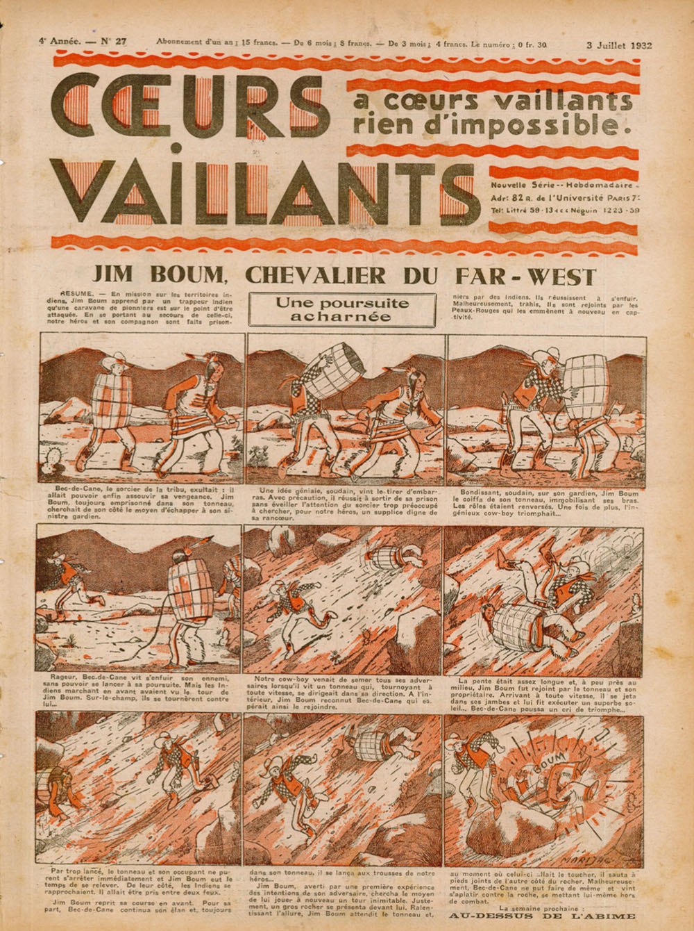 Coeurs Vaillants n°27 de 1932