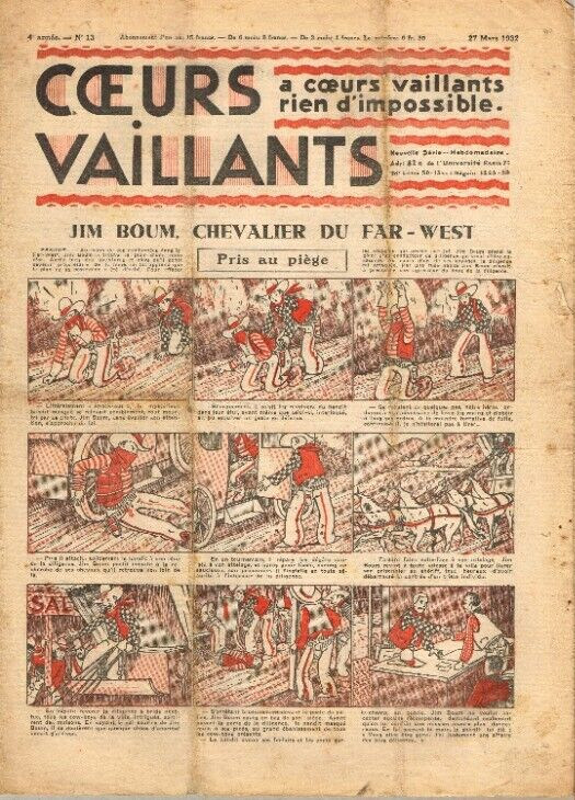 Coeurs Vaillants n°13 de 1932