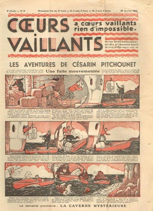 Coeurs Vaillants n°5 de 1933