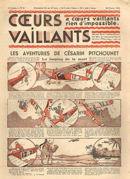 Coeurs Vaillants n°9 de 1933
