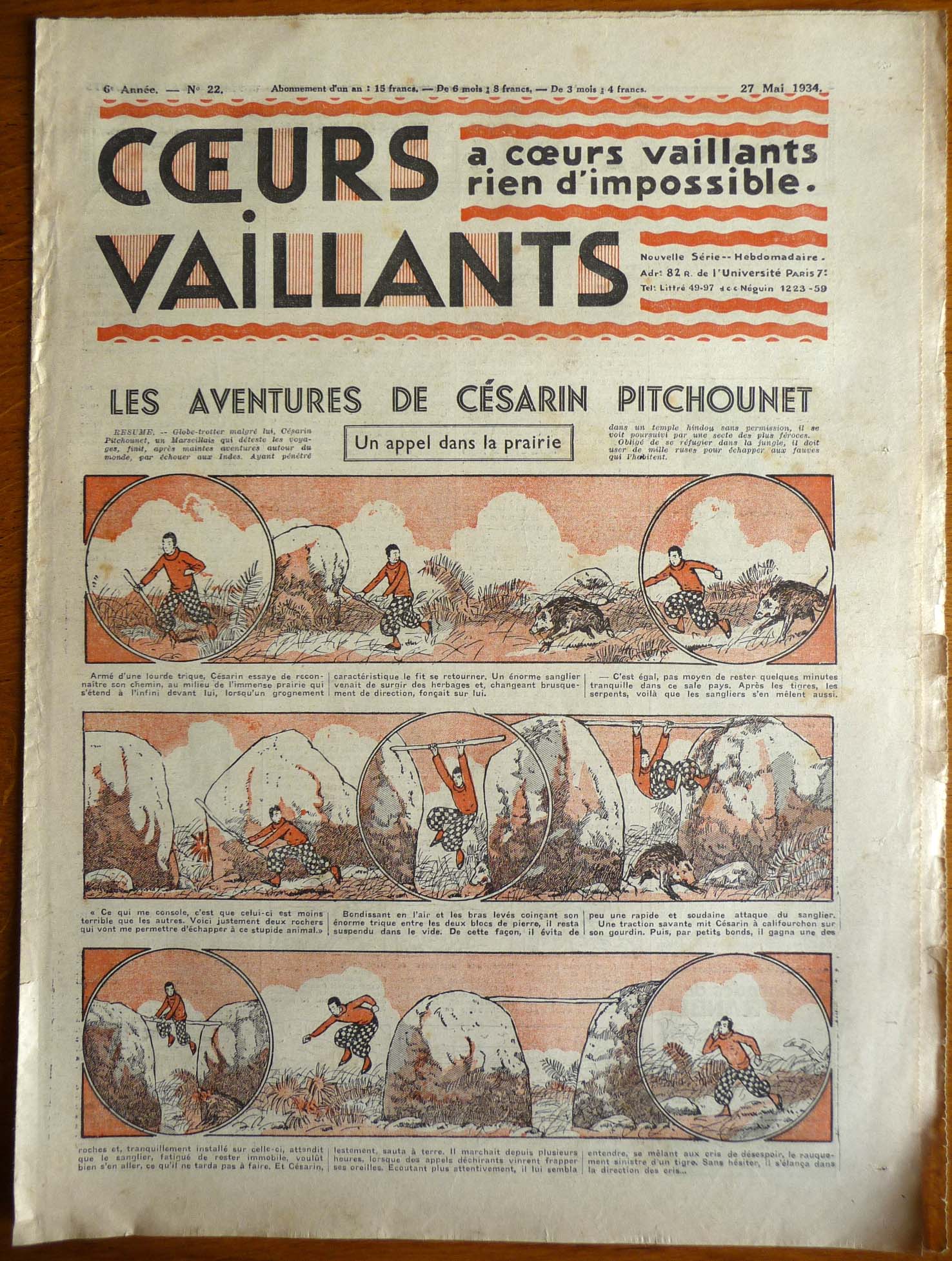 Coeurs Vaillants n°22 de 1934