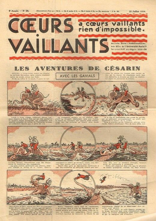 Coeurs Vaillants n°29 de 1934