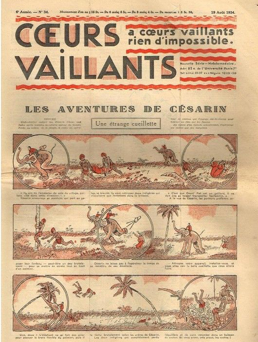 Coeurs Vaillants n°34 de 1934