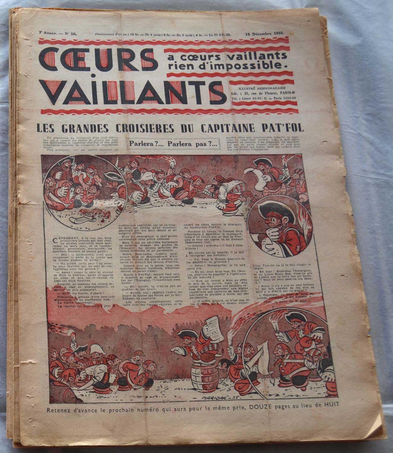 Coeurs Vaillants n°50 de 1935