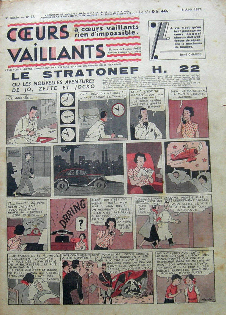 Coeurs Vaillants n°32 de 1937