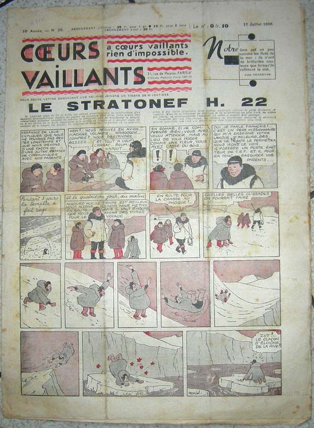 Coeurs Vaillants n°29 de 1938