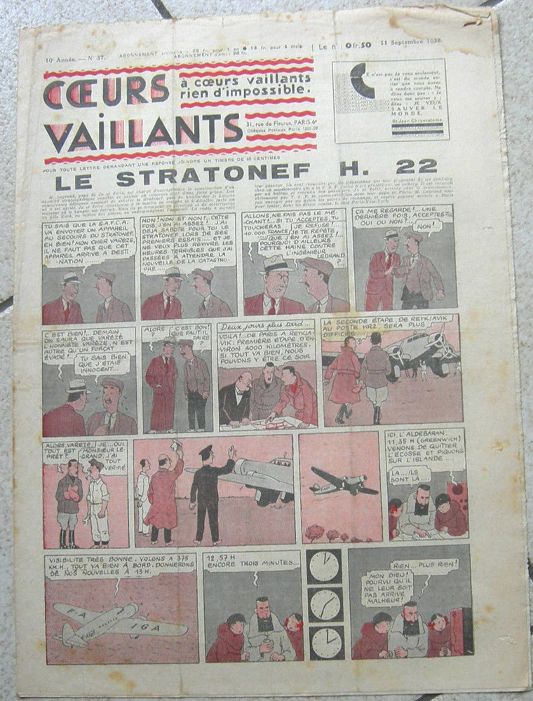 Coeurs Vaillants n°37 de 1938