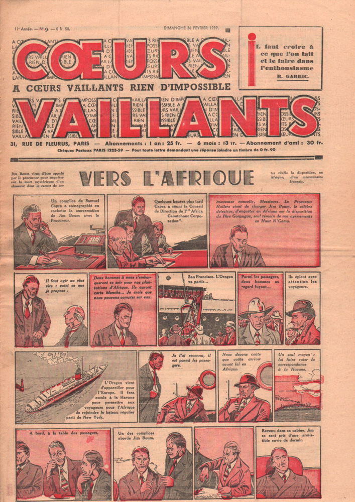 Coeurs Vaillants n°9 de 1939