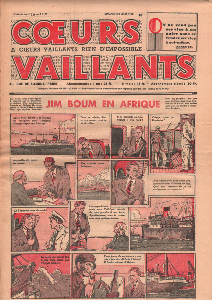 Coeurs Vaillants n°10 de 1939
