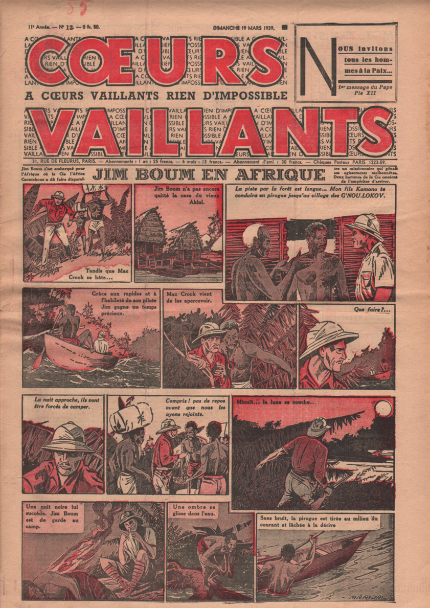 Coeurs Vaillants n°12 de 1939