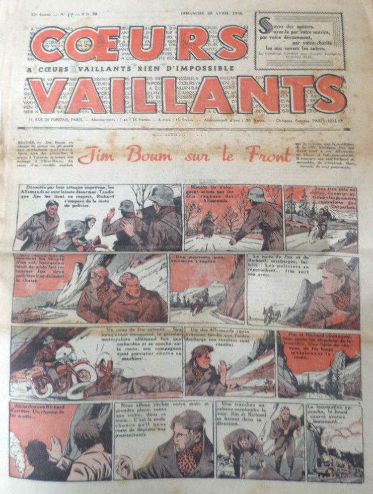 Coeurs Vaillants n°17 de 1940