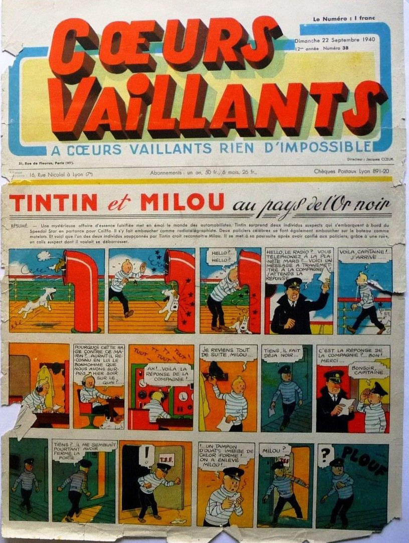 Coeurs Vaillants n°38 de 1940