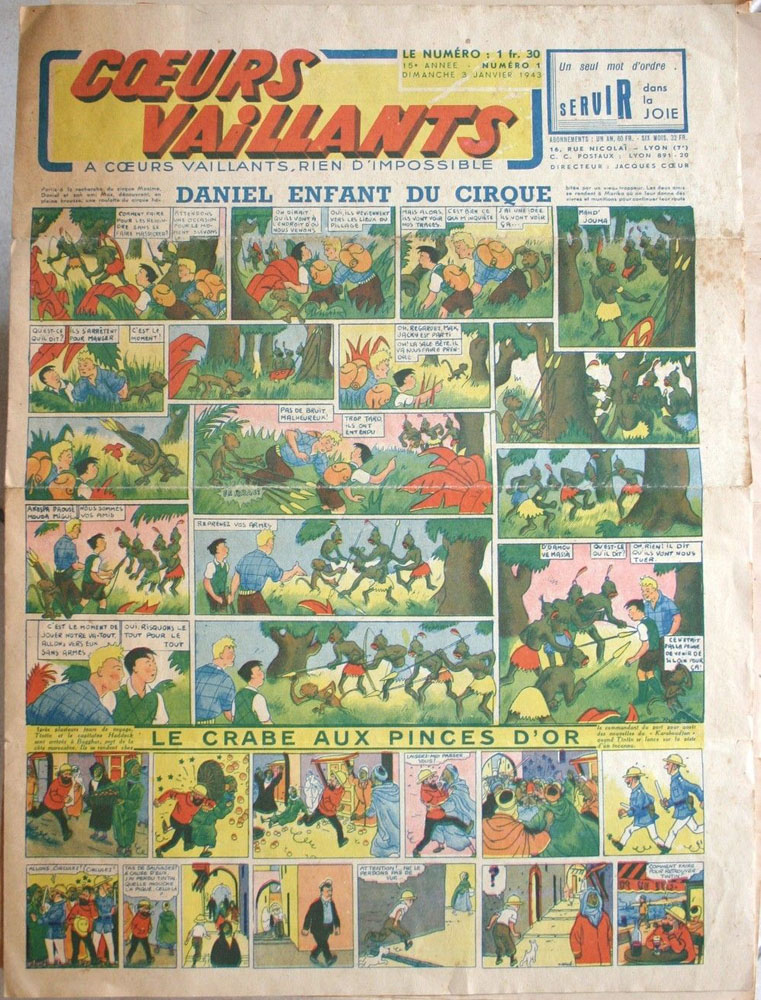 Coeurs Vaillants n°1 de 1943