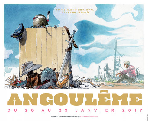 Affiche du 44ième festival de bandes dessinées d'Angoulême 2017