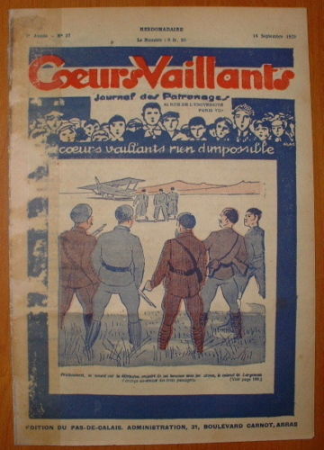 Coeurs Vaillants n°37 de 1929