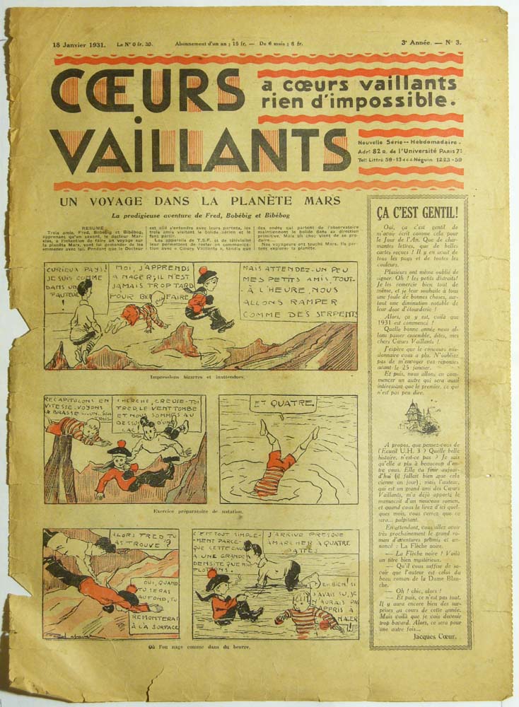 Coeurs Vaillants n°3 de 1931