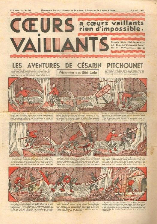 Coeurs Vaillants n°16 de 1933