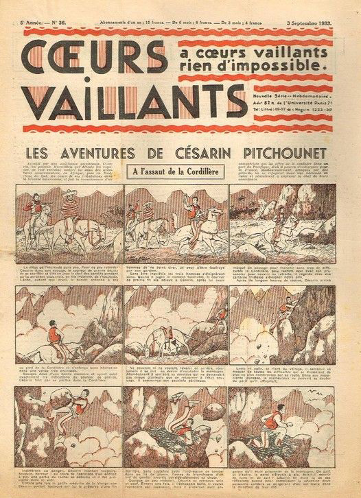 Coeurs Vaillants n°36 de 1933