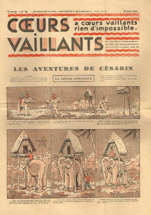 Coeurs Vaillants n°35 de 1934