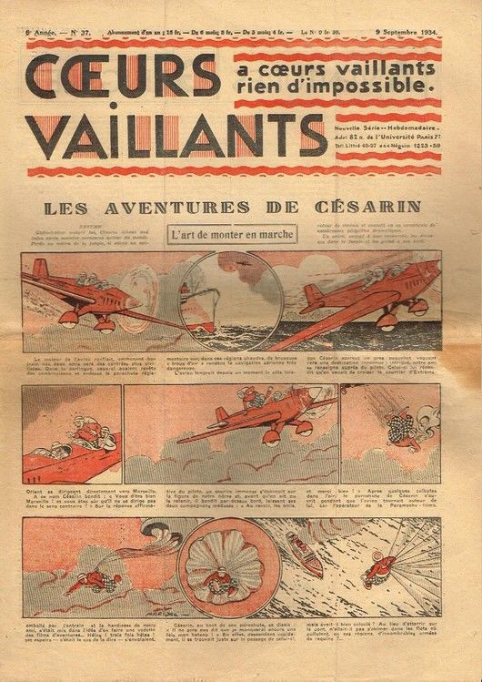 Coeurs Vaillants n°37 de 1934