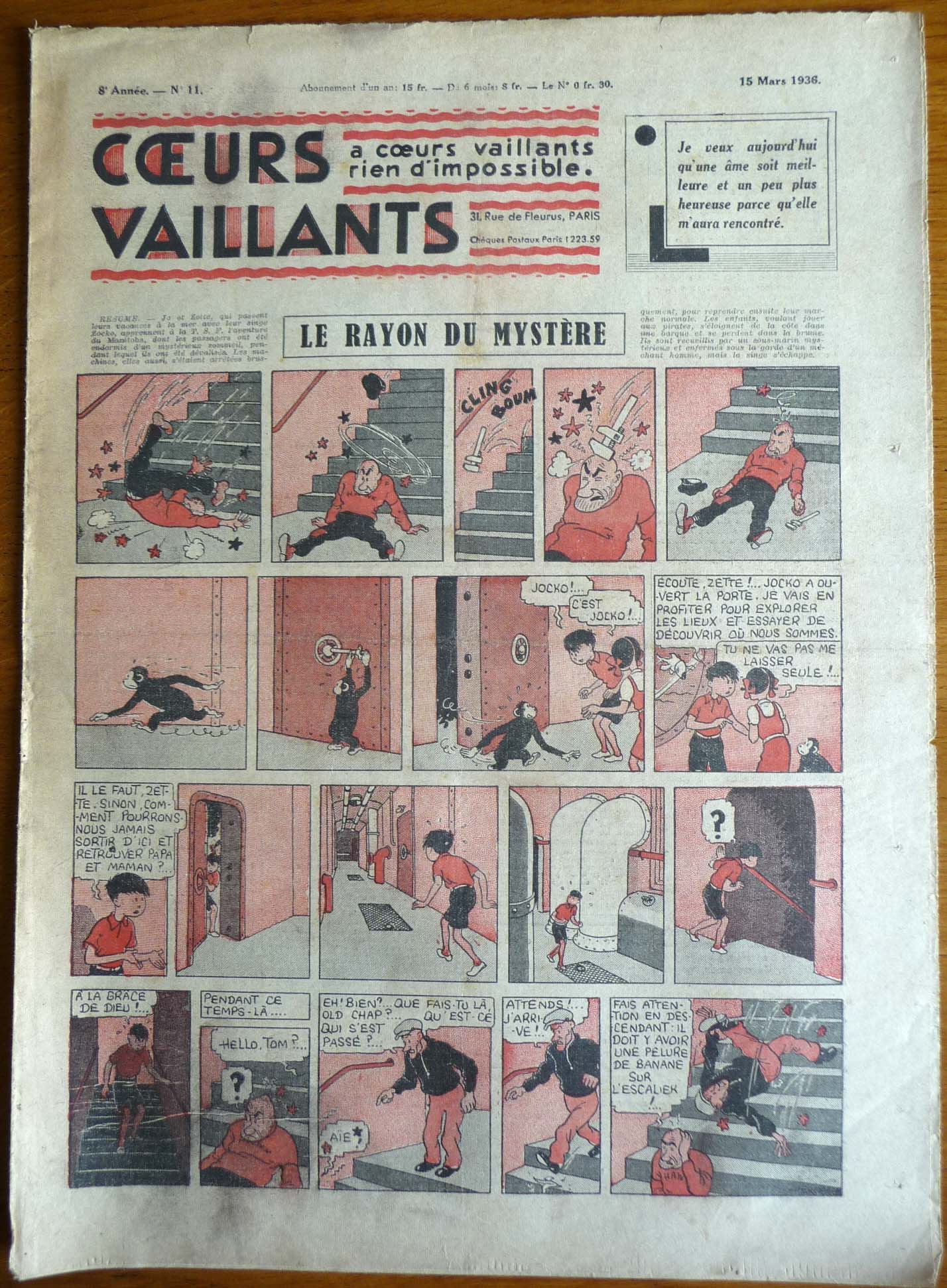 Coeurs Vaillants n°11 de 1936