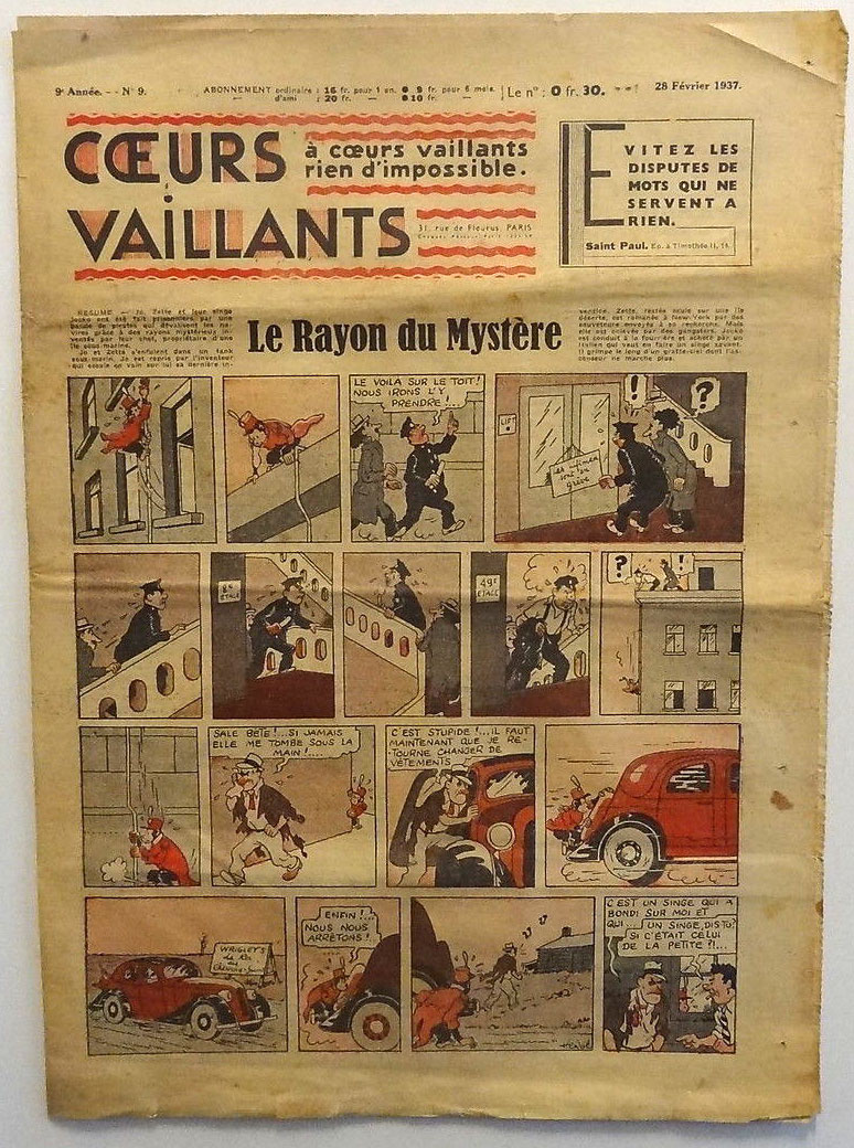 Coeurs Vaillants n°9 de 1937