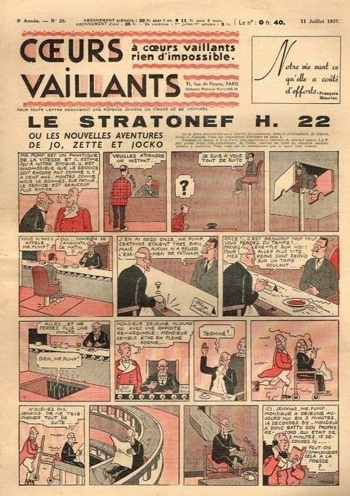 Coeurs Vaillants n°28 de 1937