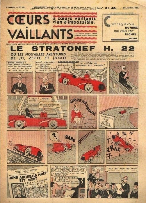 Coeurs Vaillants n°29 de 1937