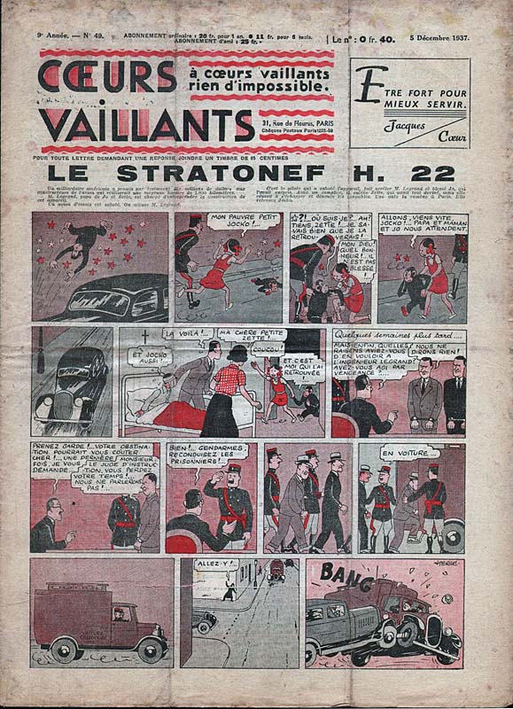 Coeurs Vaillants n°49 de 1937