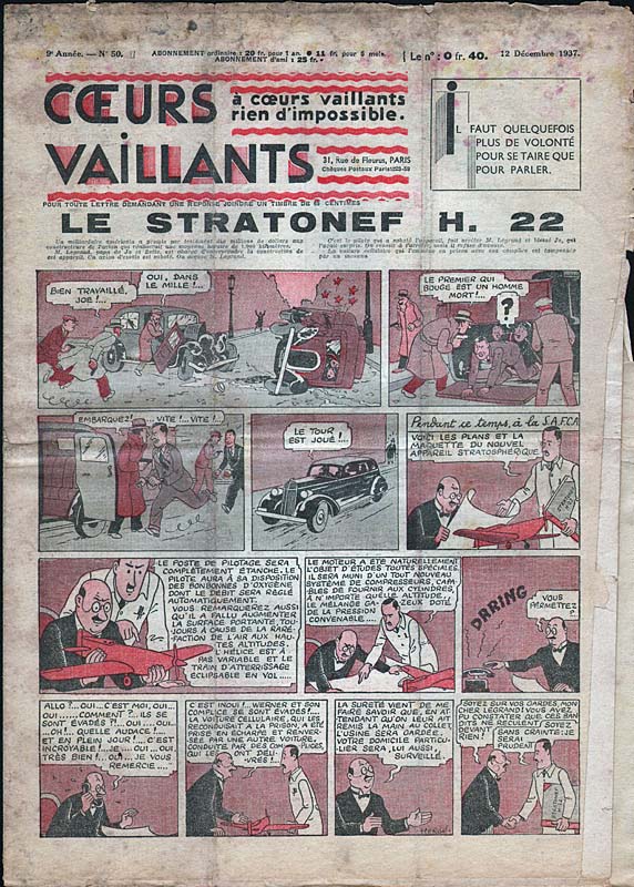 Coeurs Vaillants n°50 de 1937