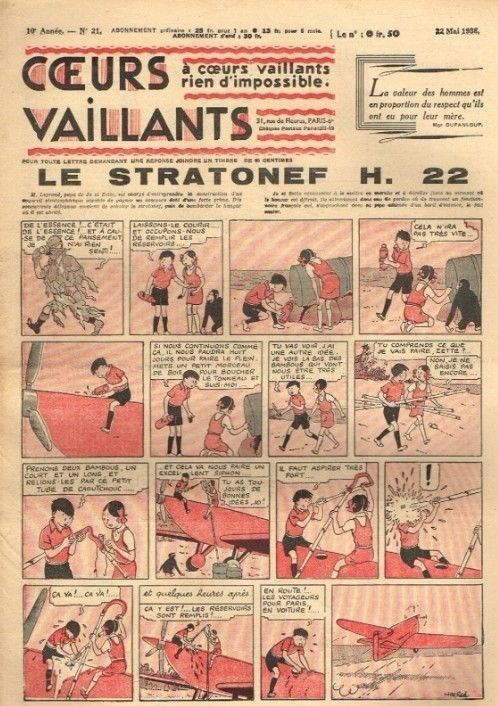 Coeurs Vaillants n°21 de 1938