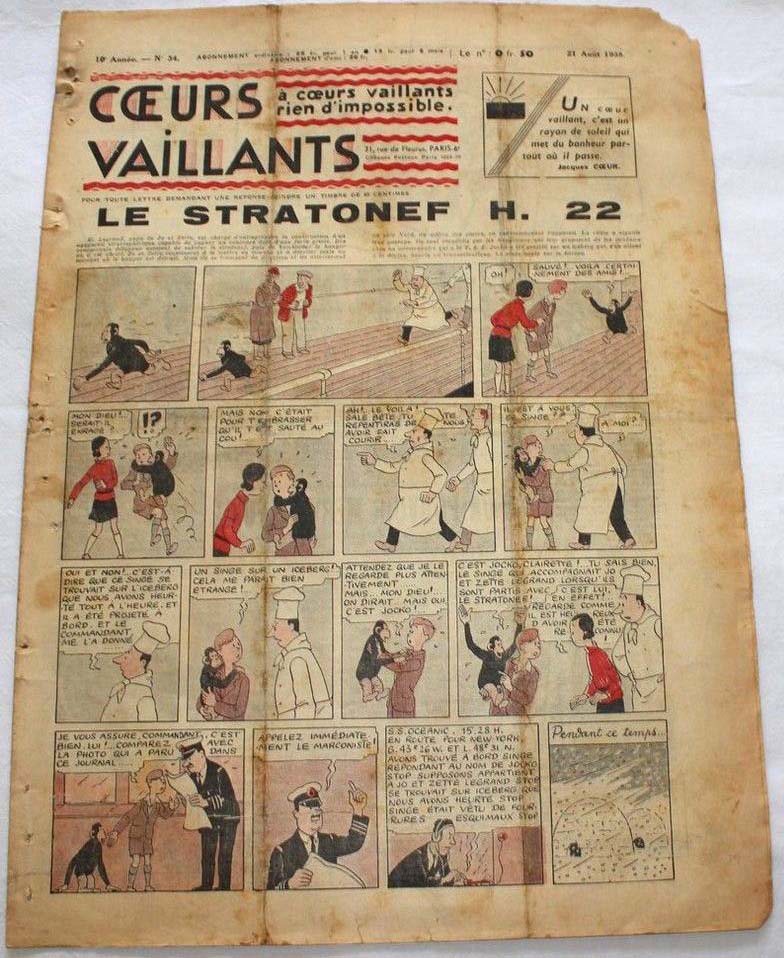 Coeurs Vaillants n°34 de 1938