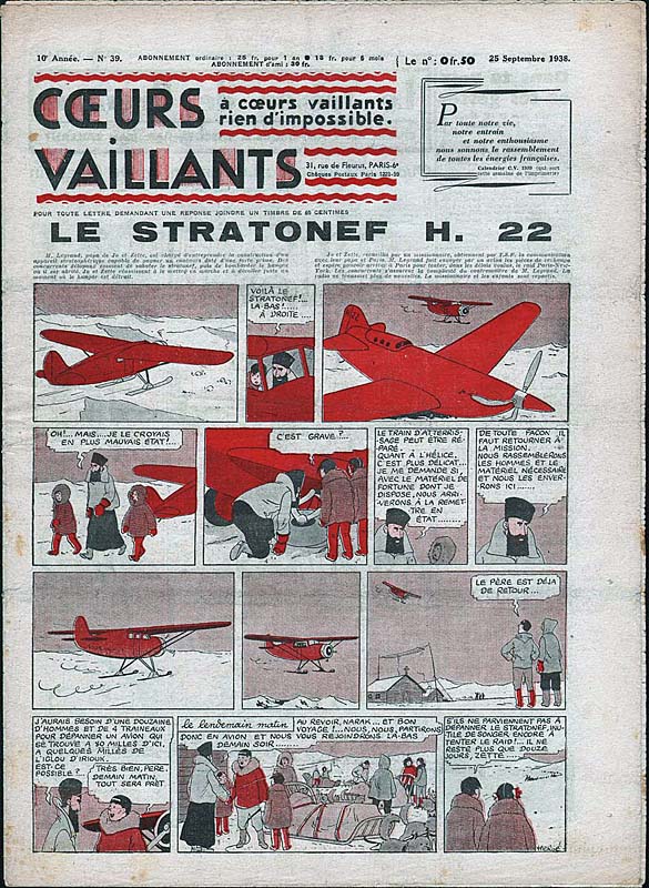 Coeurs Vaillants n°39 de 1938