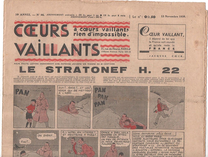 Coeurs Vaillants n°46 de 1938
