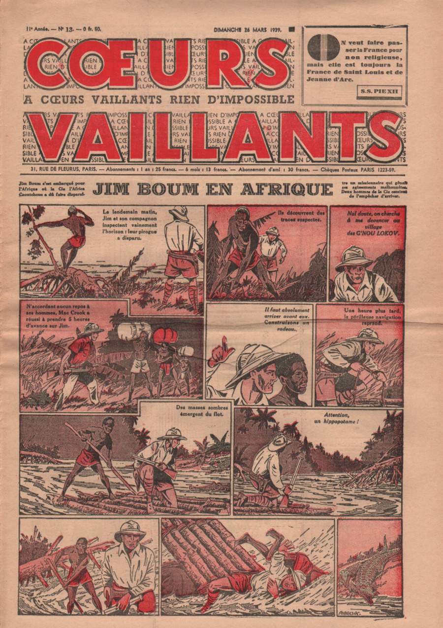 Coeurs Vaillants n°13 de 1939