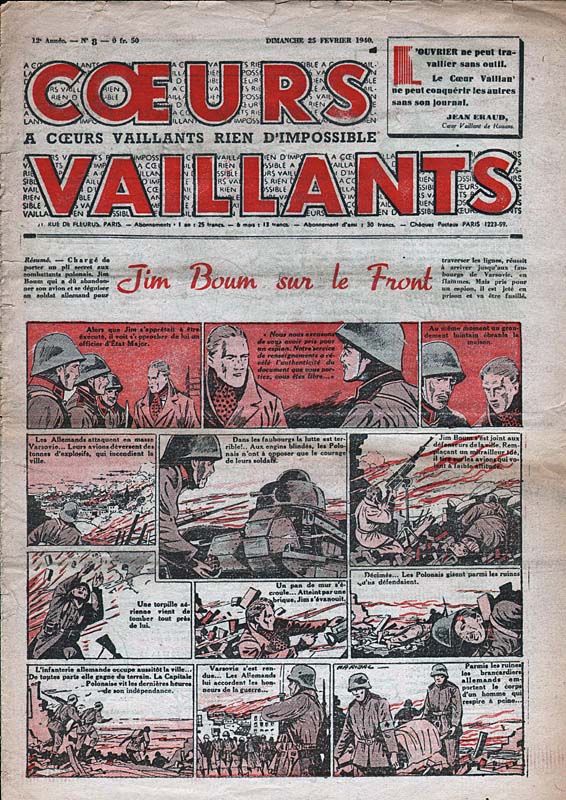 Coeurs Vaillants n°8 de 1940