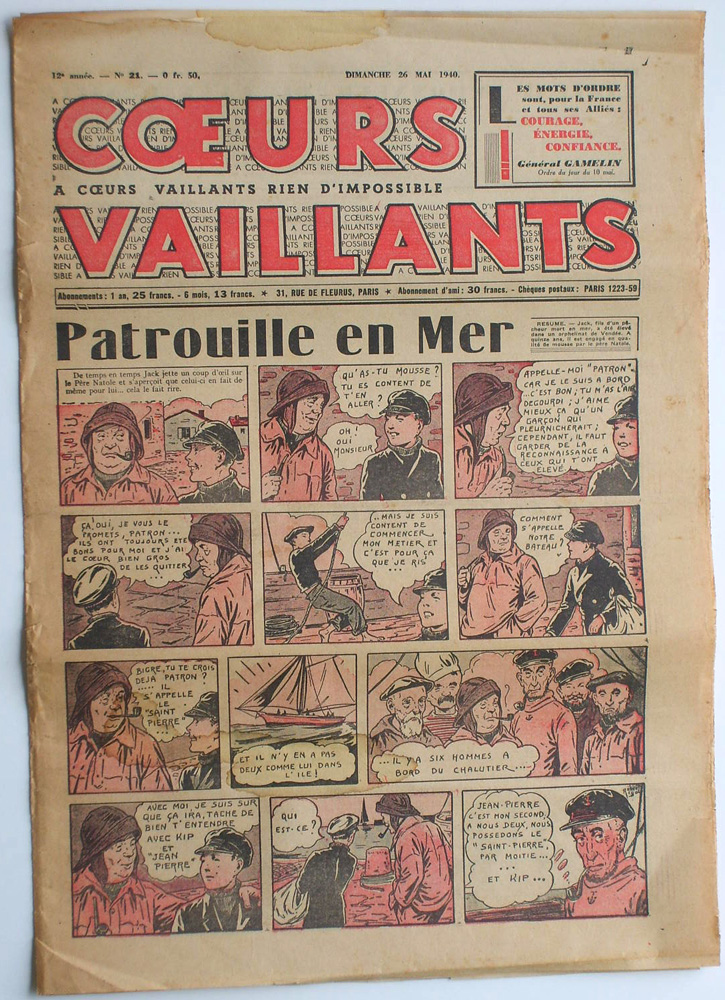 Coeurs Vaillants n°21 de 1940