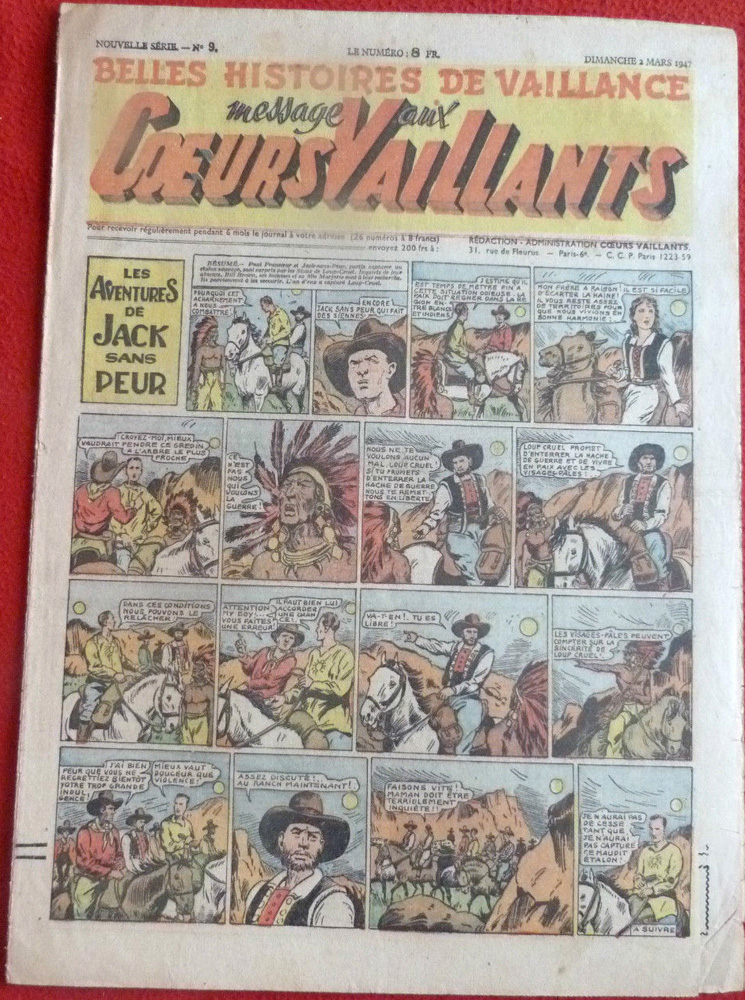 Coeurs Vaillants n°9 de 1947